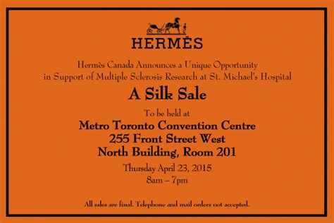 You Are Invited: Hermès Toronto Sale 2018 